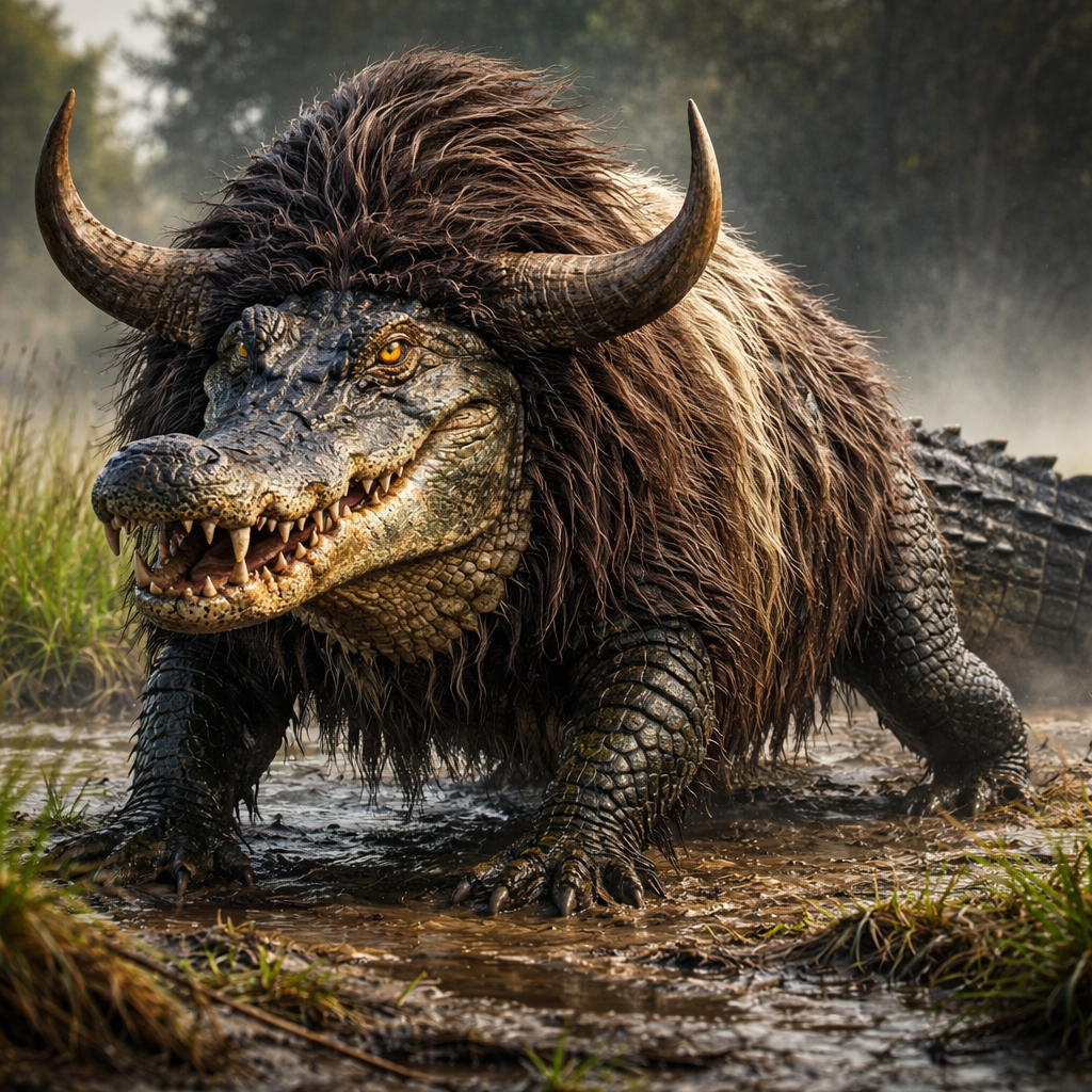 AlliYak, hybrid of Alligator and Yak