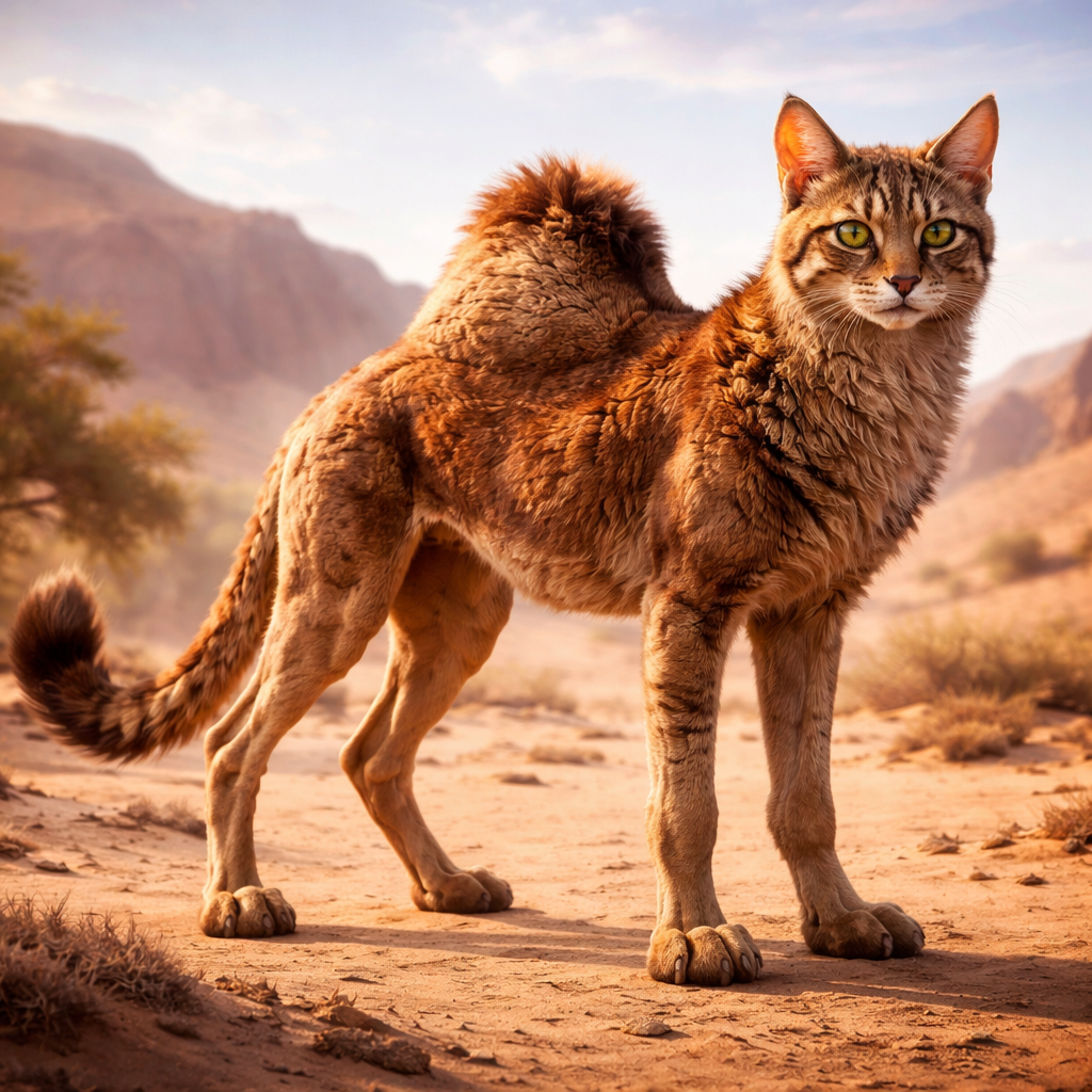 Cattamel, hybrid of Cat and Camel