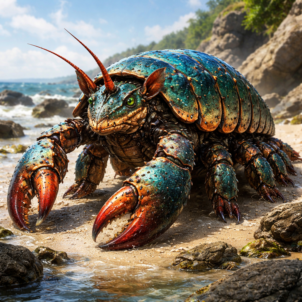 Lobarmadillo, hybrid of Lobster and Armadillo