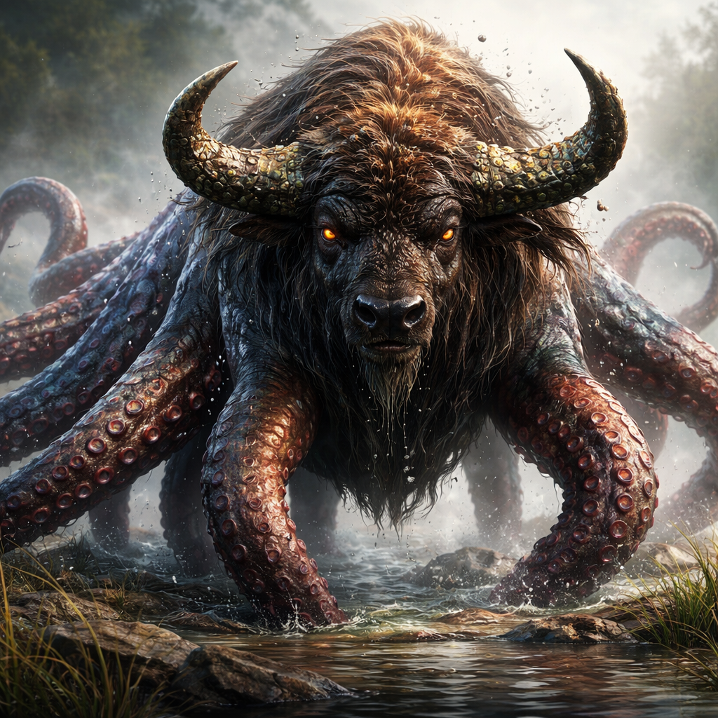Octobison, hybrid of Octopus and Bison