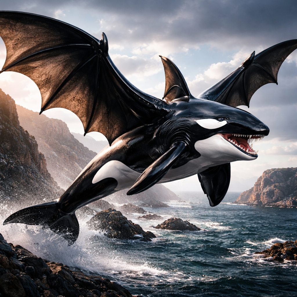 Orcabat, hybrid of Bat and orca