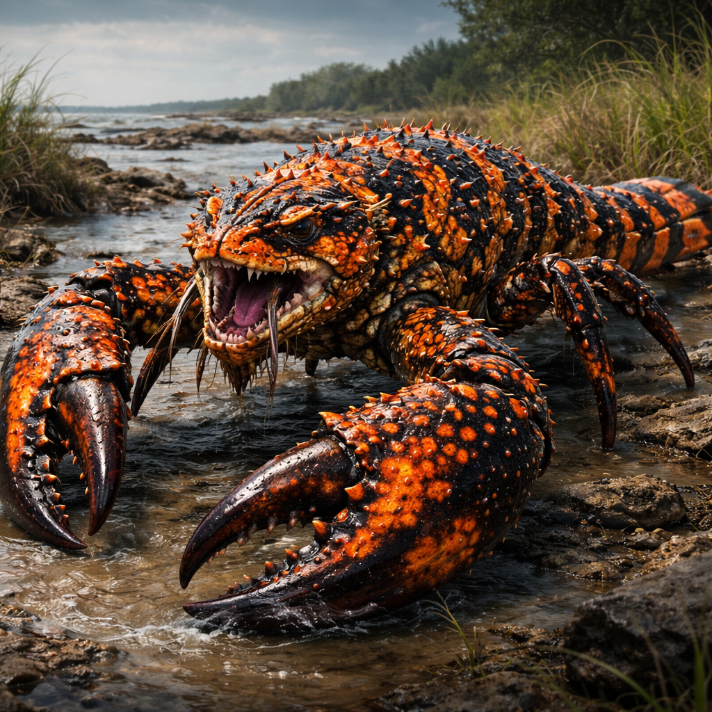 Gila Lobster, hybrid of Gila monster and Lobster