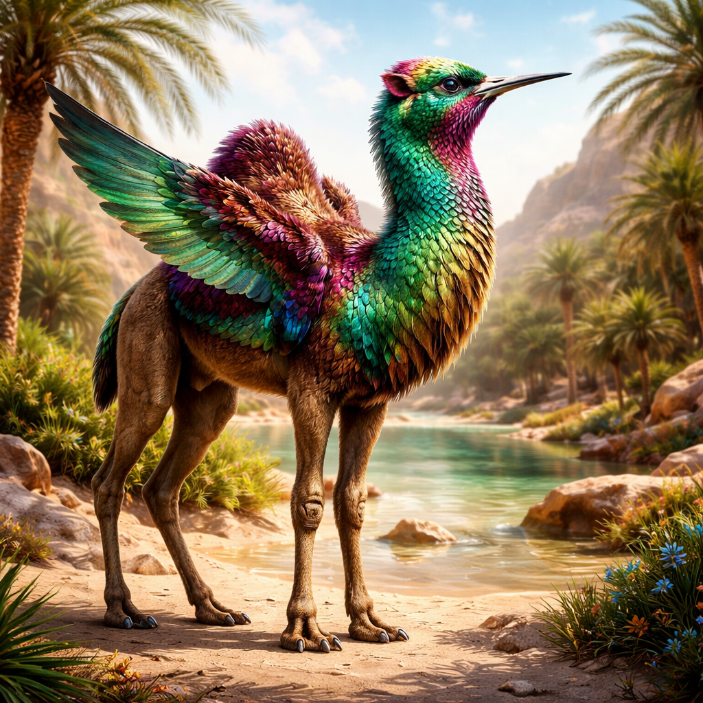 Camelbird, hybrid of Camel and Hummingbird