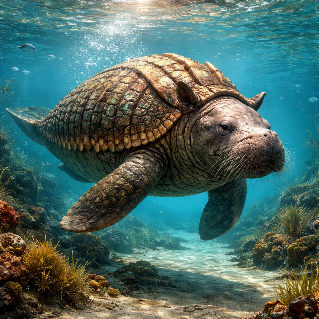 Armanatee, hybrid of Armadillo and Manatee