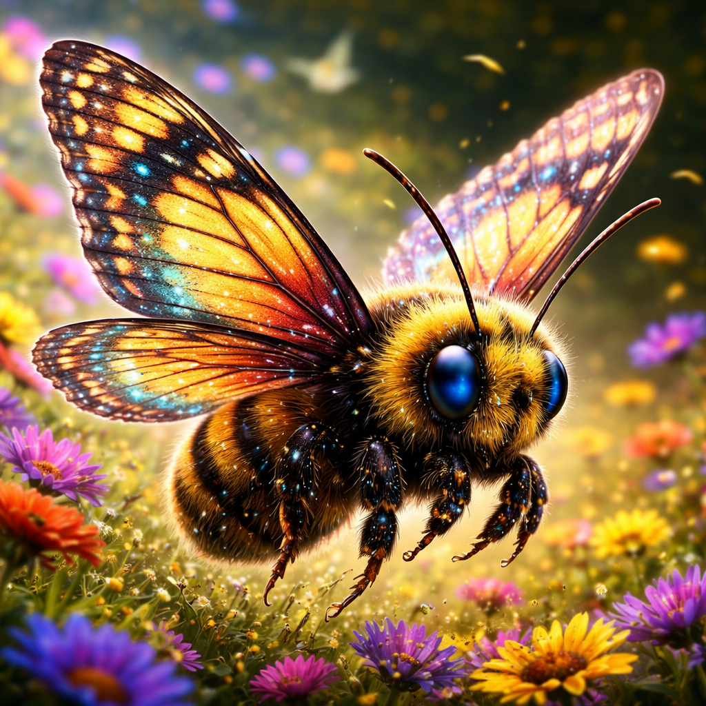 Butterbee, hybrid of Butterfly and Bumblebee