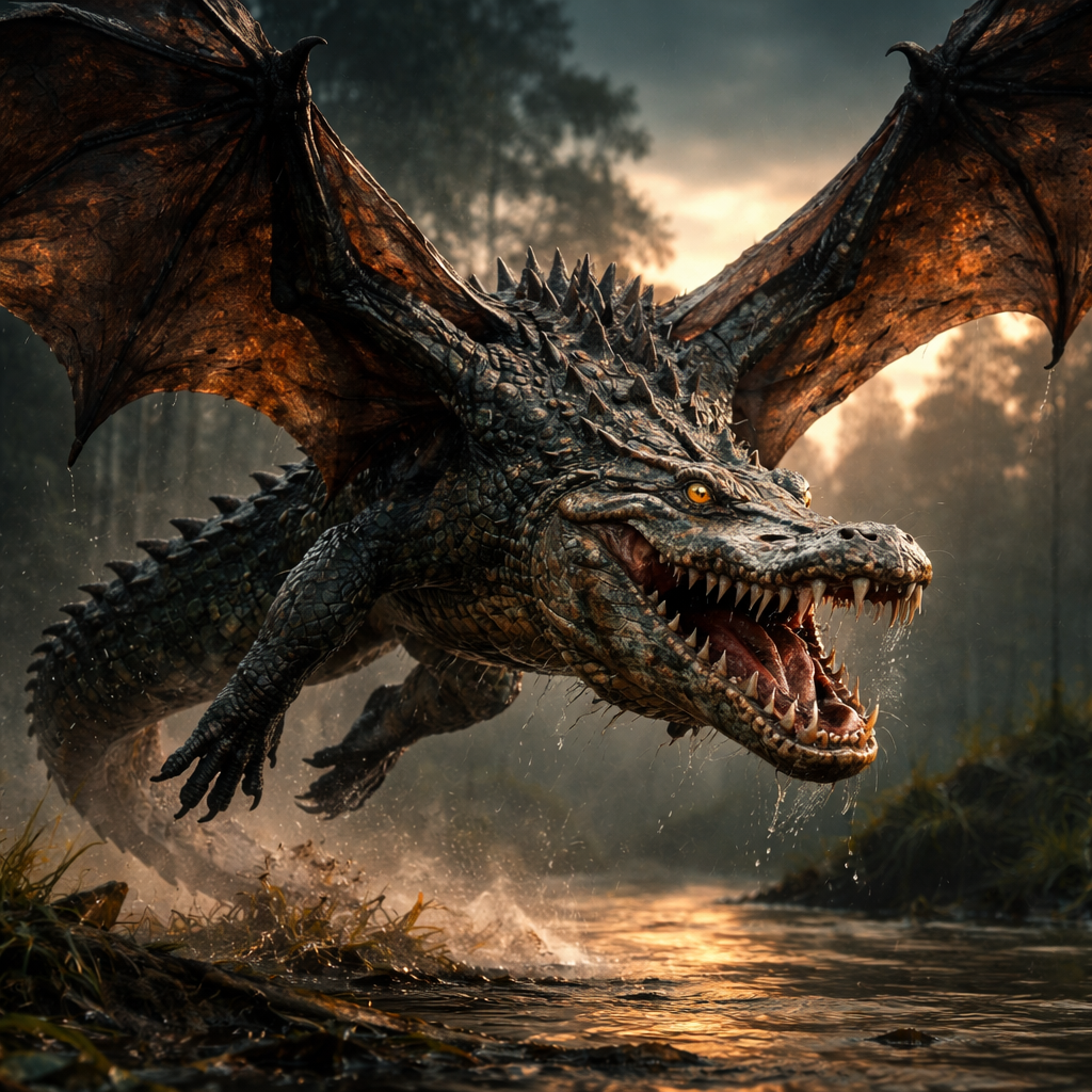 Batgator, hybrid of Bat and Alligator