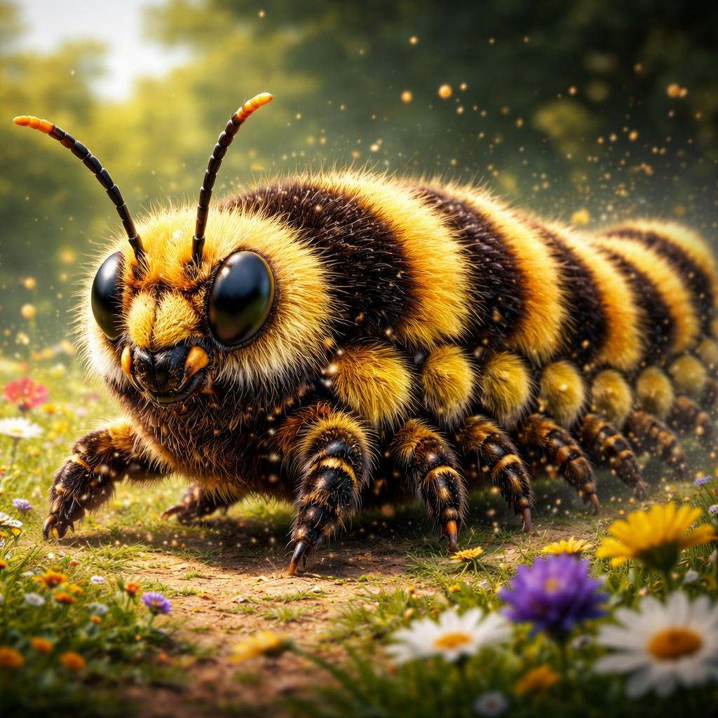 Bumblepillar, hybrid of Bumblebee and Caterpillar