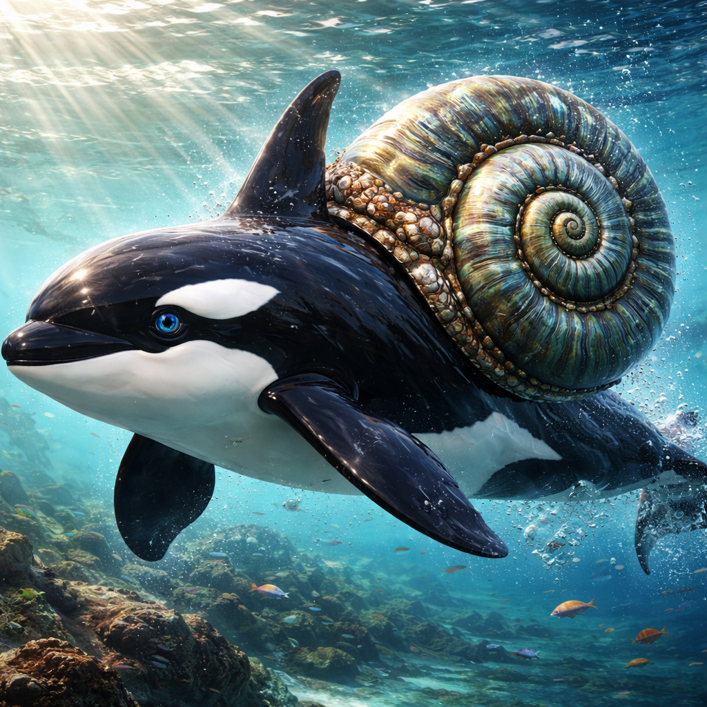 Orcail, hybrid of Snail and orca