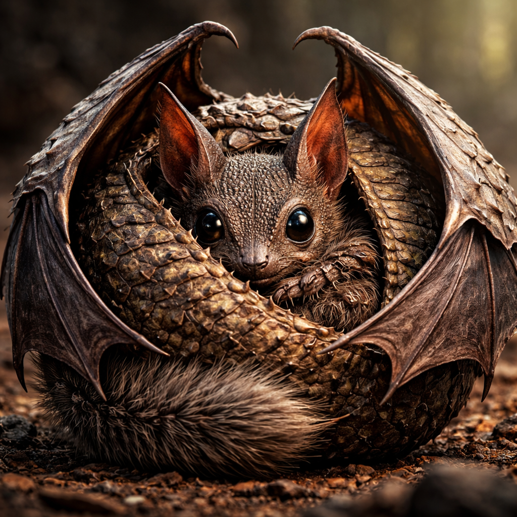 Batilillo, hybrid of Bat and Armadillo