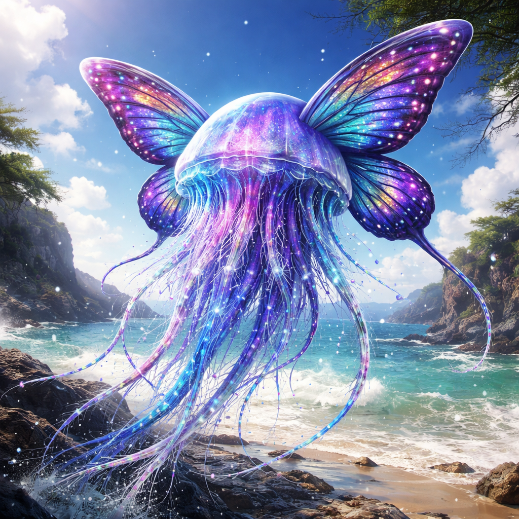 Jellyfly, hybrid of Jellyfish and Butterfly