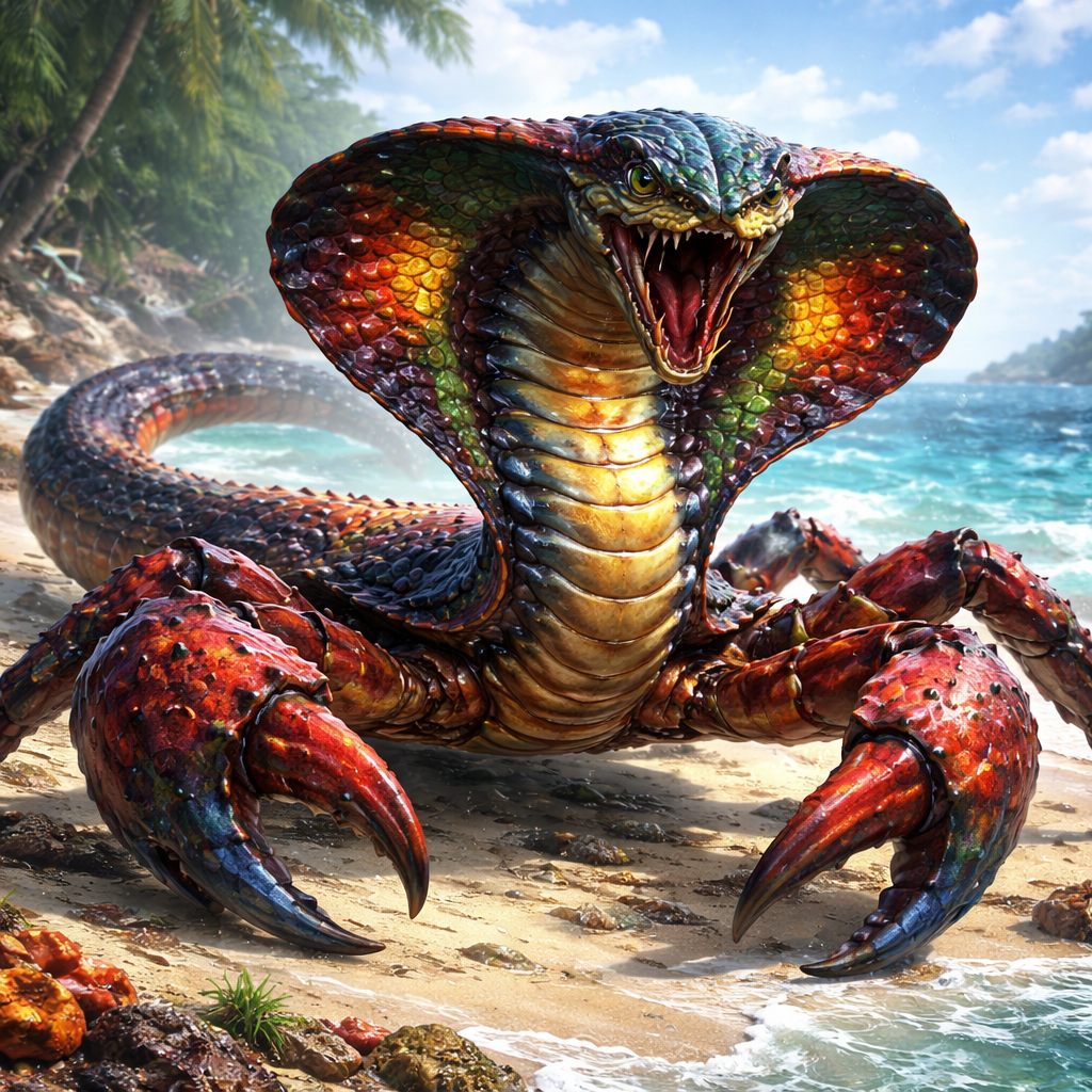 Crabobra, hybrid of Crab and Cobra