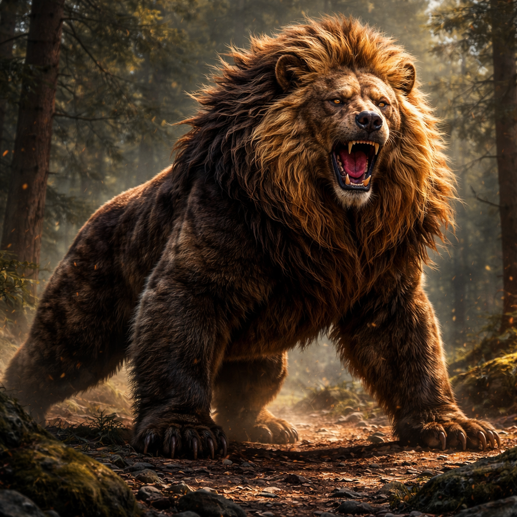 Bealion, hybrid of Bear and Lion