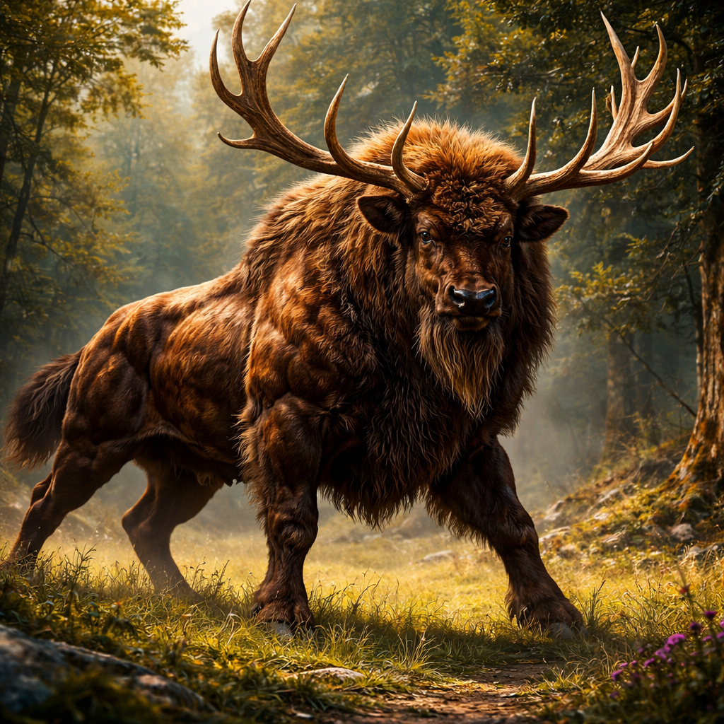 DeerBison, hybrid of Deer and Bison