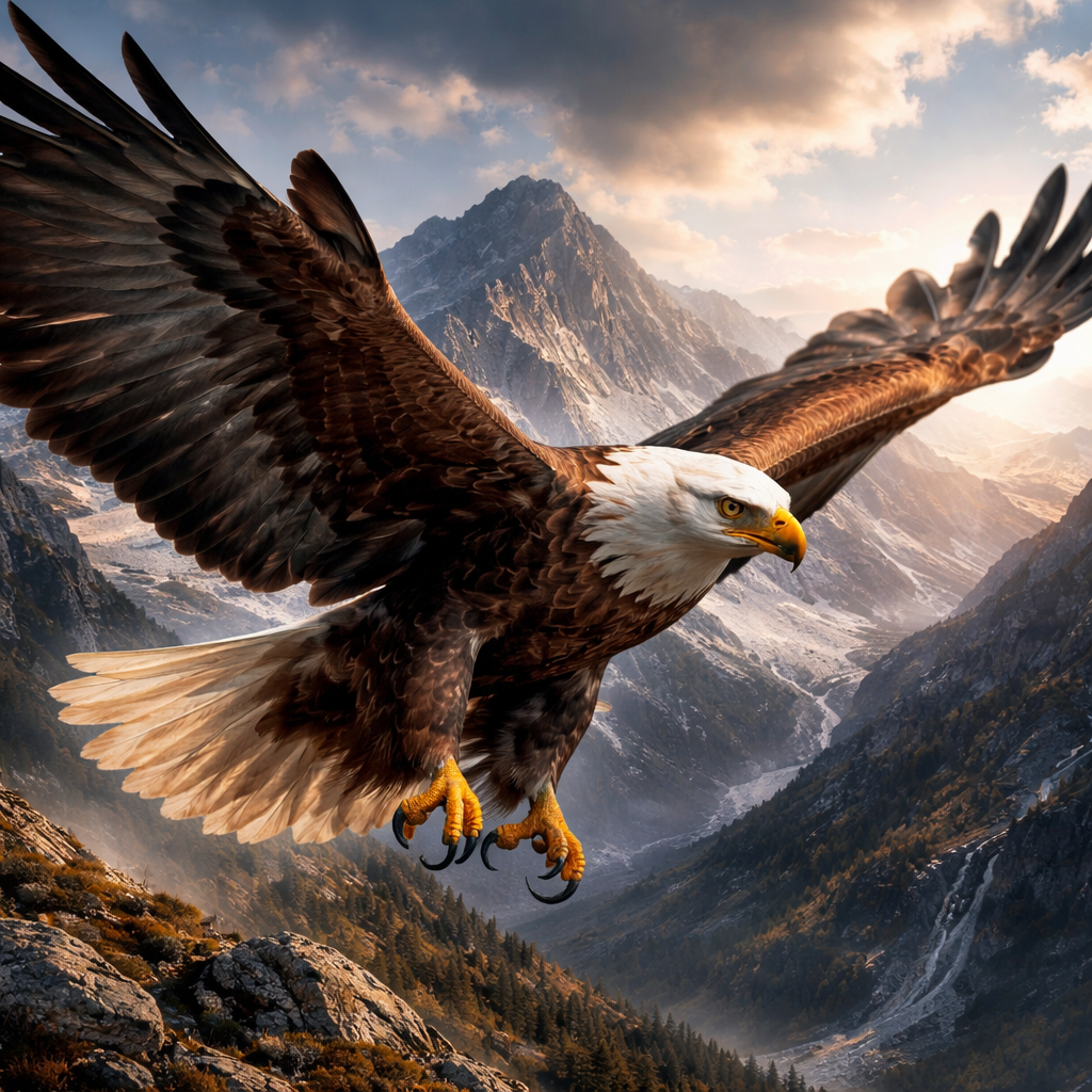 Hawkeagle, hybrid of Hawk and Bald Eagle