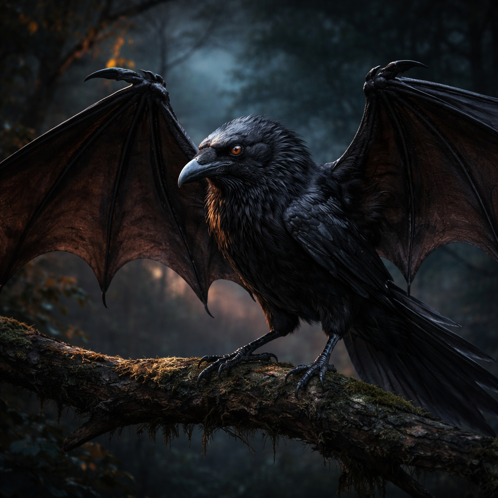 Crowbat, hybrid of Bat and Crow