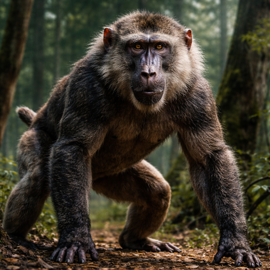 ChimBab, hybrid of Baboon and Chimpanzee