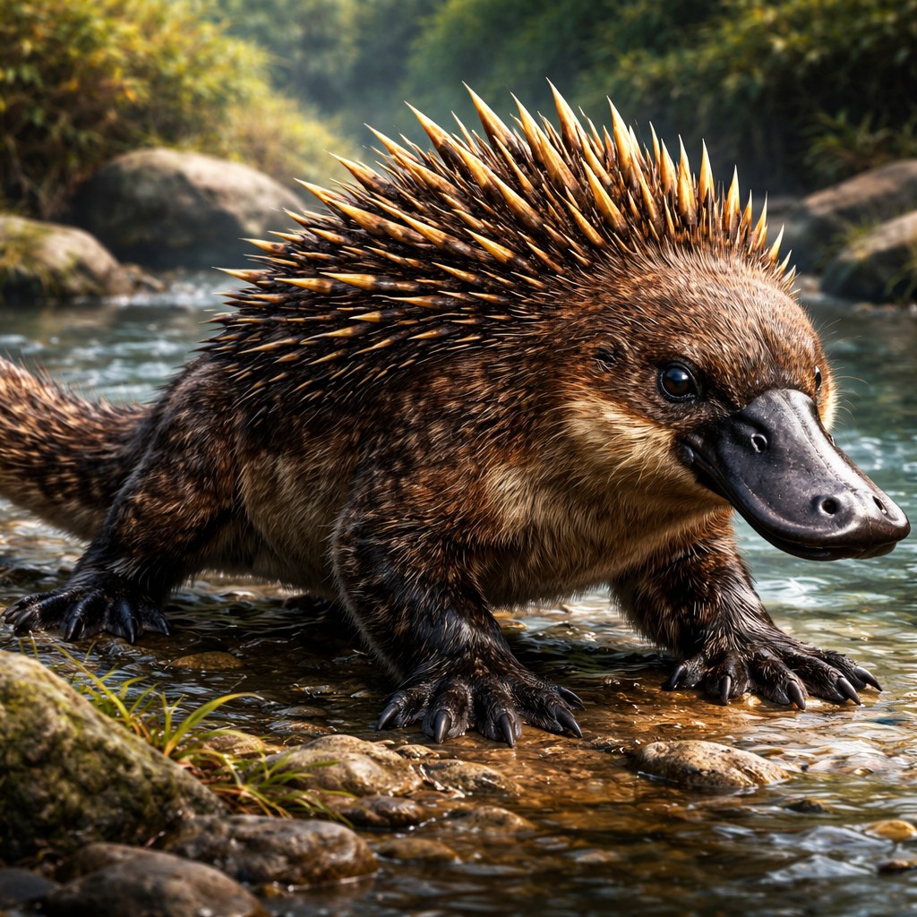Platychidna, hybrid of Platypus and Echidna