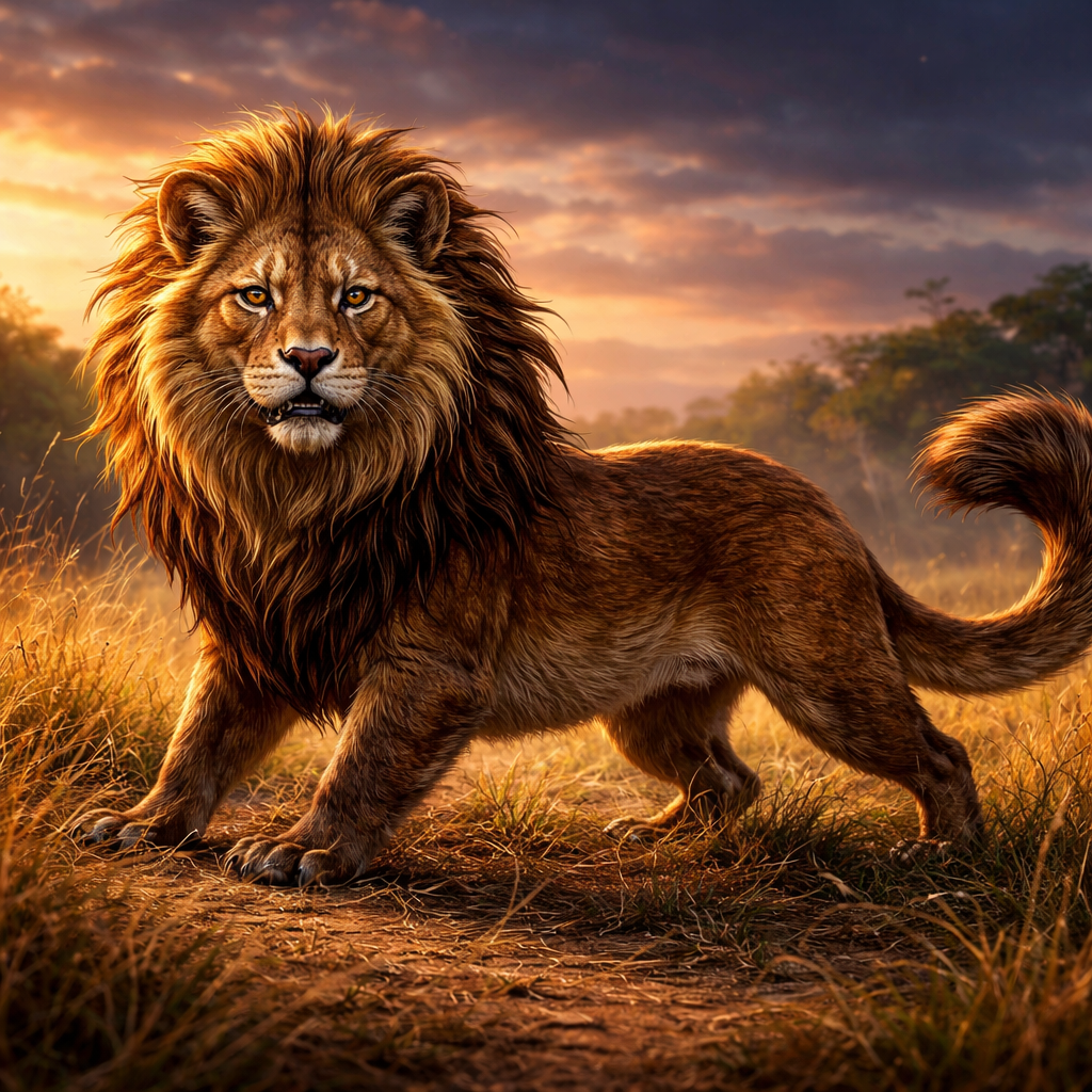 Ferrelion, hybrid of Ferret and Lion