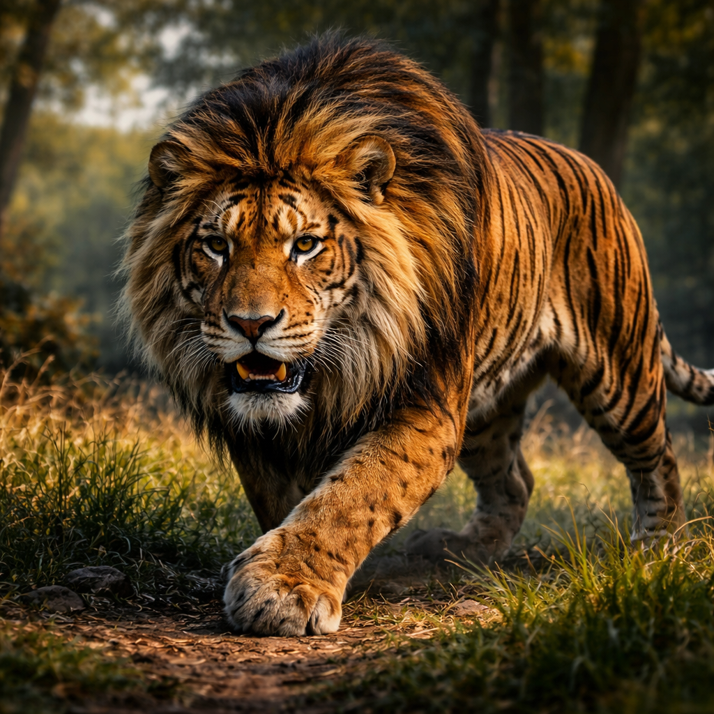 Ligerine, hybrid of Lion and Tiger