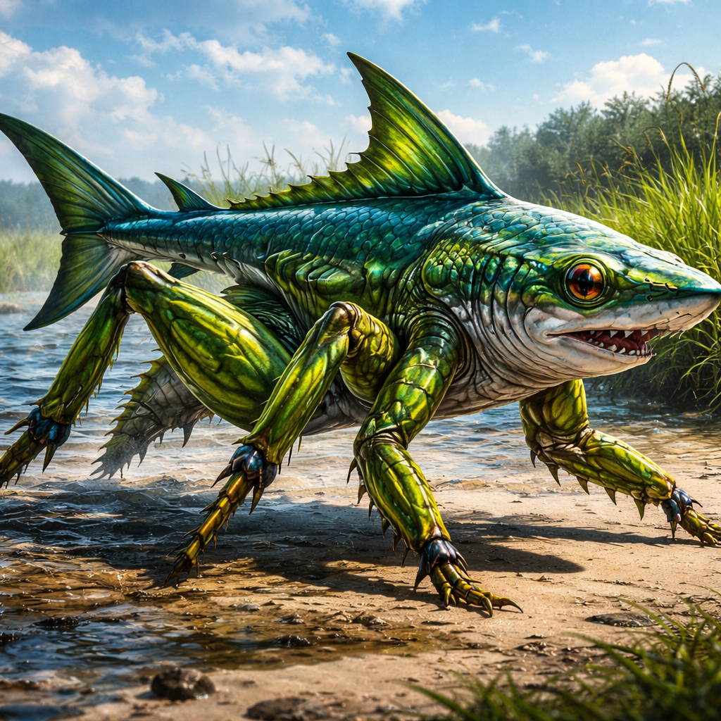 Grashark, hybrid of Grasshopper and Shark