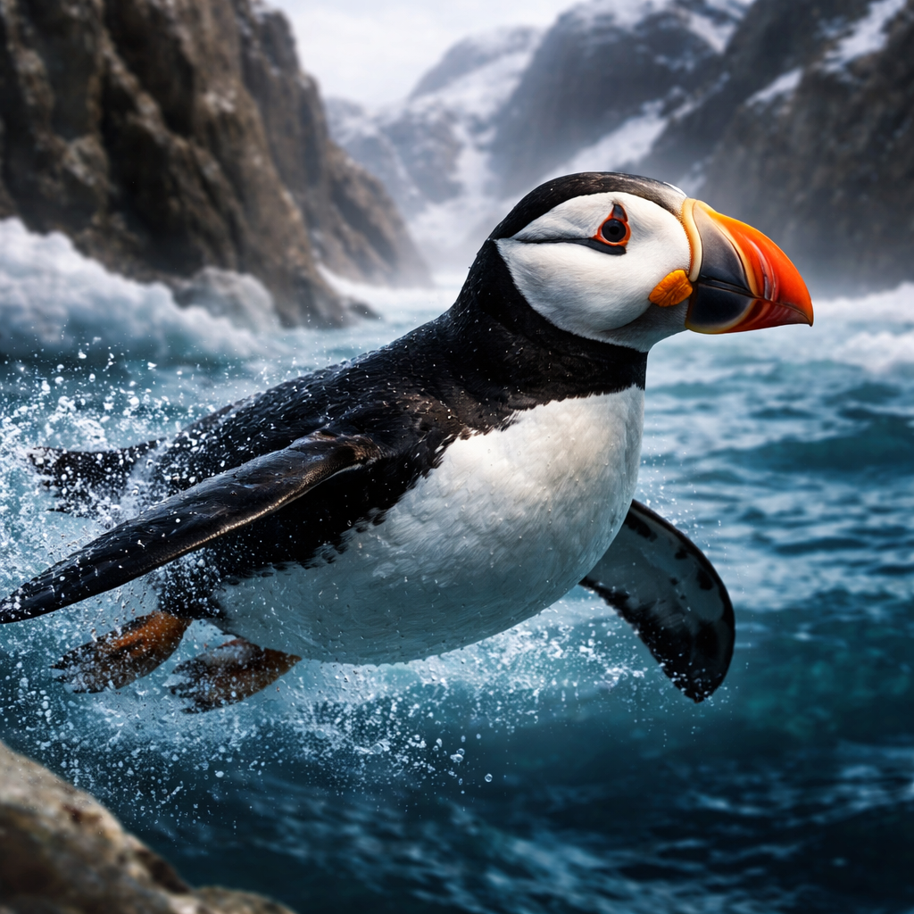 Puffinquin, hybrid of Puffin and Penguin