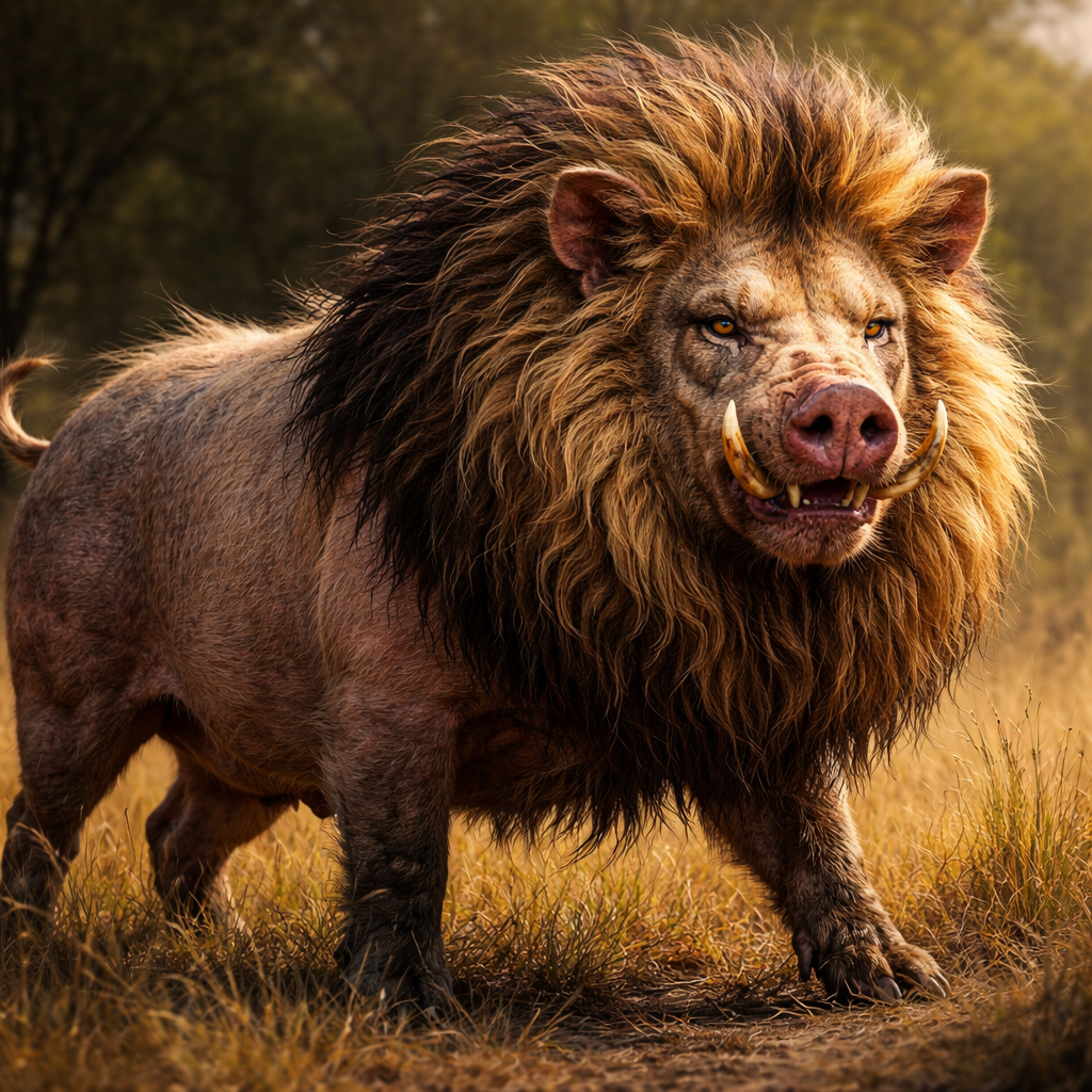 Pigon, hybrid of Pig and Lion