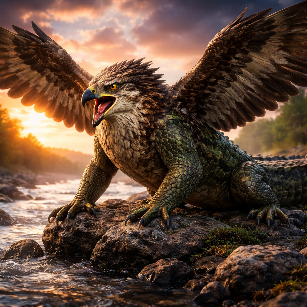 Hawcodile, hybrid of Hawk and Crocodile