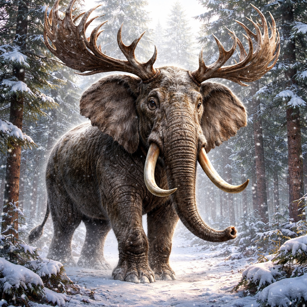 Relephant, hybrid of Reindeer and Elephant