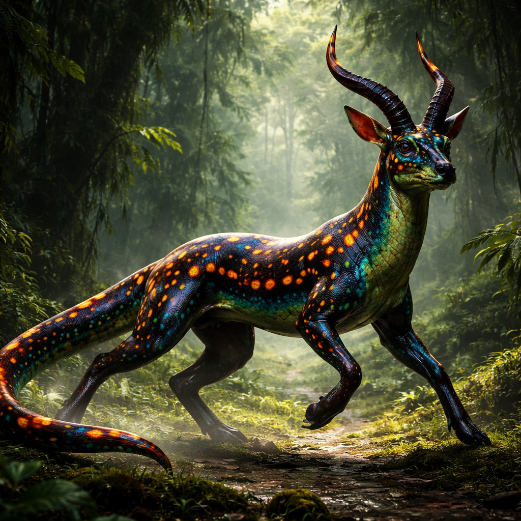 Antolamander, hybrid of Antelope and Salamander
