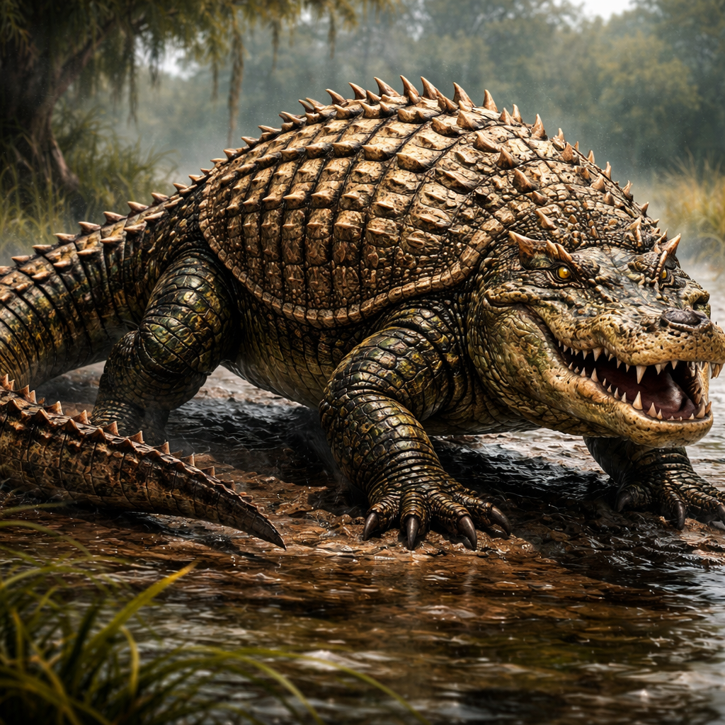 Allidillo, hybrid of Alligator and Armadillo