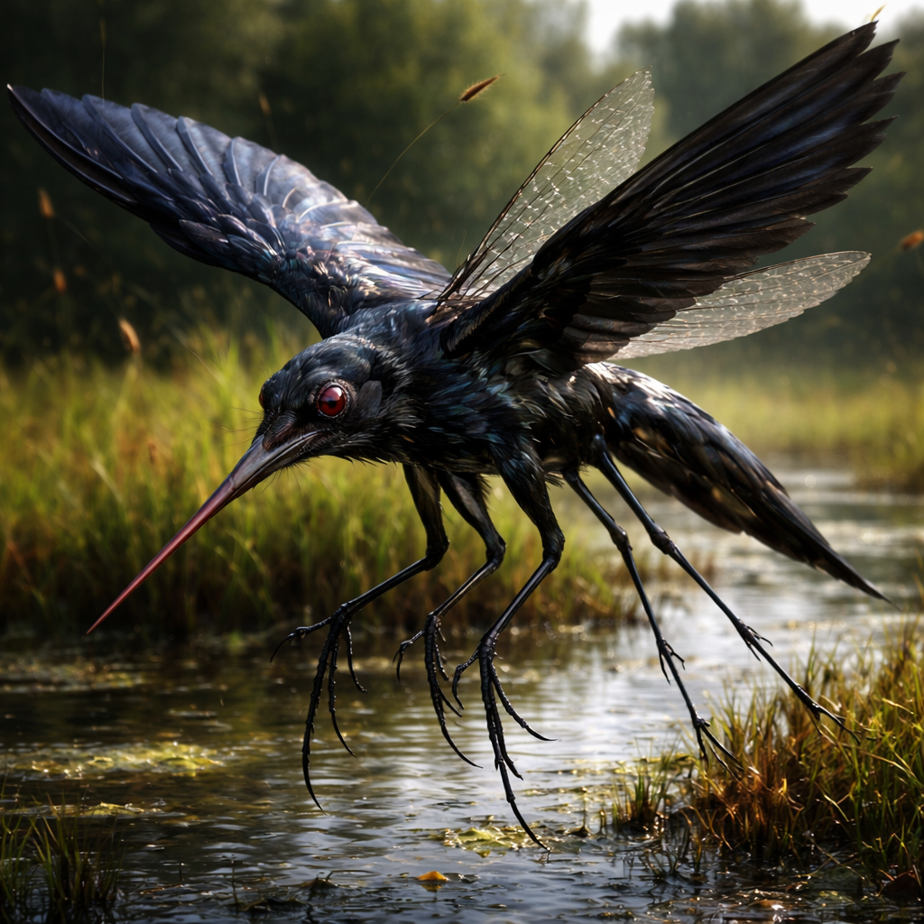 Crowsquito, hybrid of Crow and mosquito