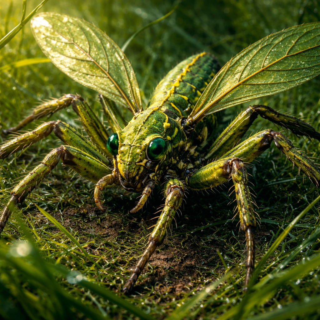 Grasspider, hybrid of Grasshopper and Spider