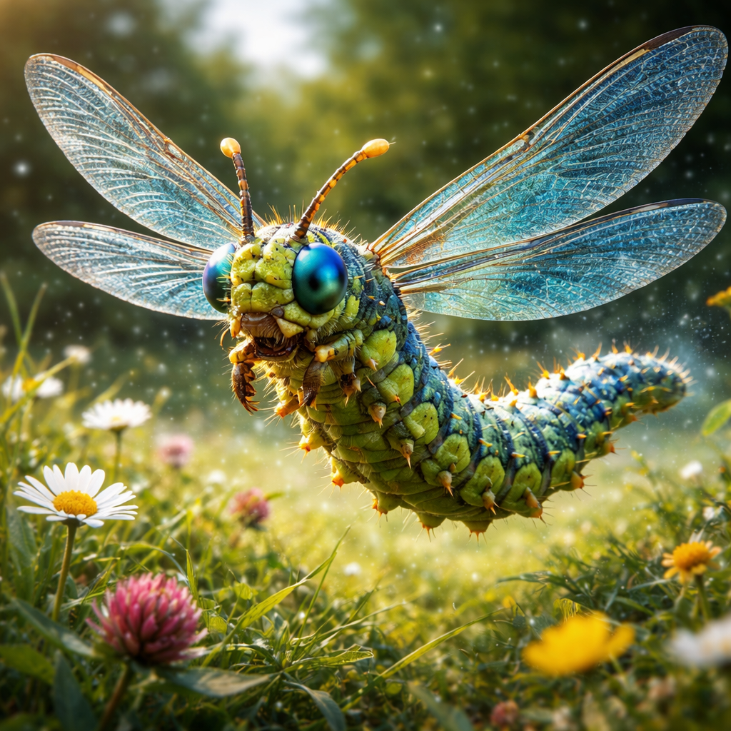 Caterfly, hybrid of Caterpillar and Dragonfly