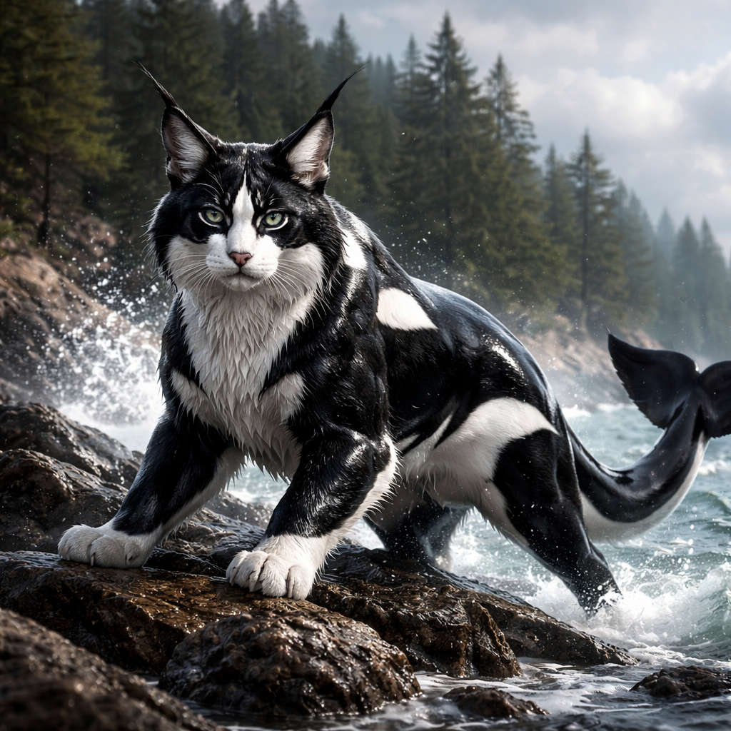 Lynxorca, hybrid of Lynx and orca