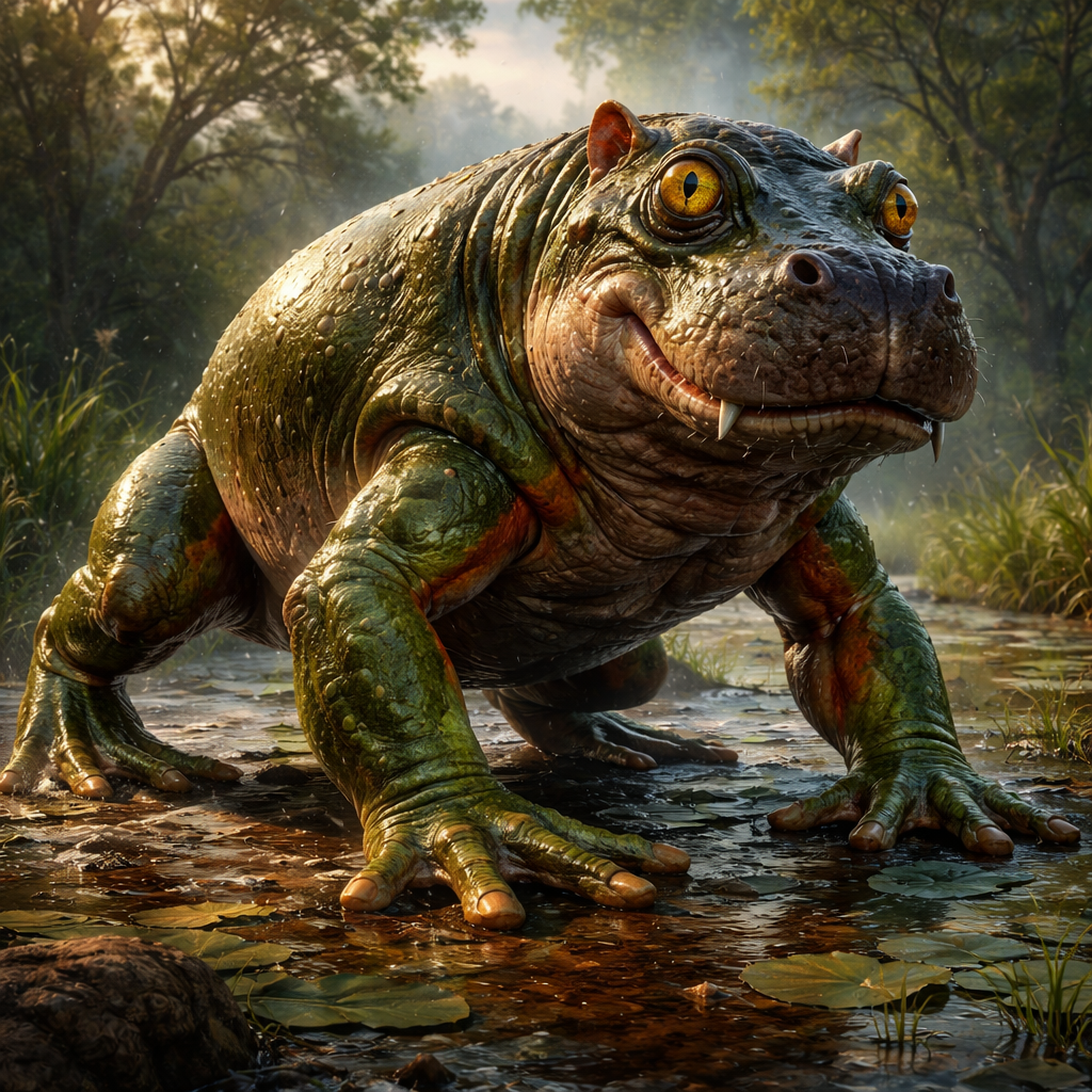 HippoFrog, hybrid of Hippopotamus and Frog