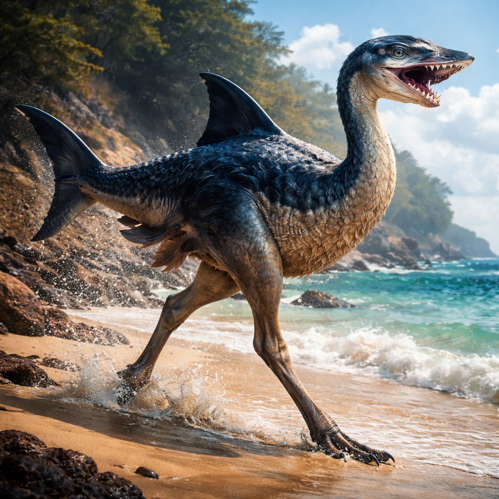 Ostrishark, hybrid of Ostrich and Shark