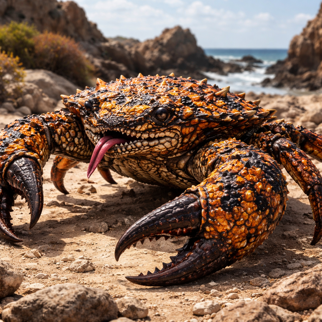 Crabzilla, hybrid of Crab and Gila monster