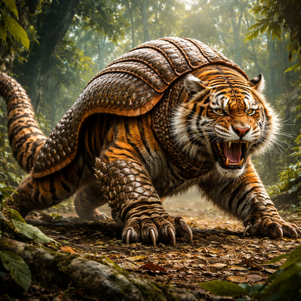 Tigarmadillo, hybrid of Tiger and Armadillo