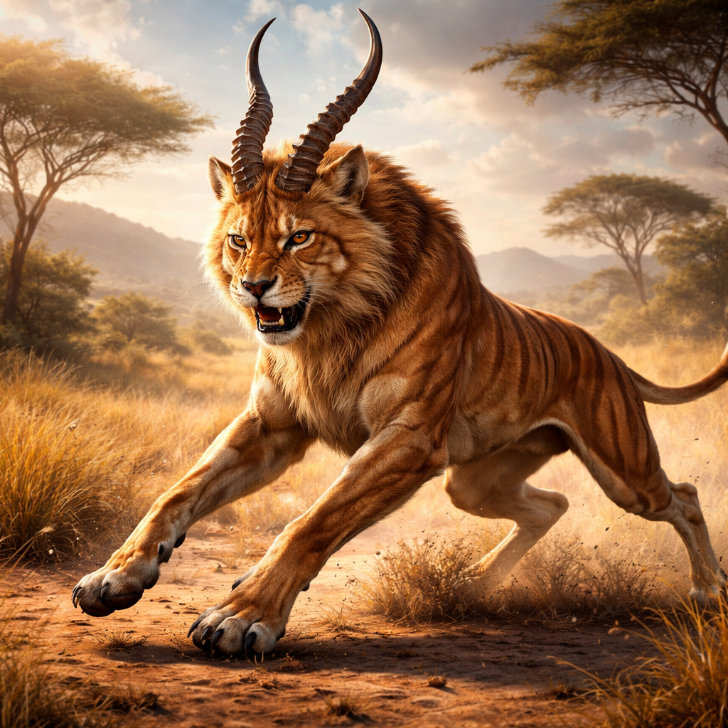 Liozelle, hybrid of Lion and Gazelle
