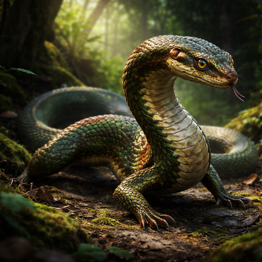 Snaweasel, hybrid of Snake and Weasel