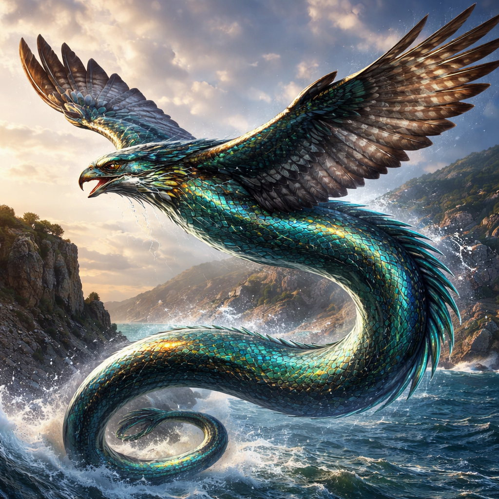 Faleel, hybrid of falcon and Eel