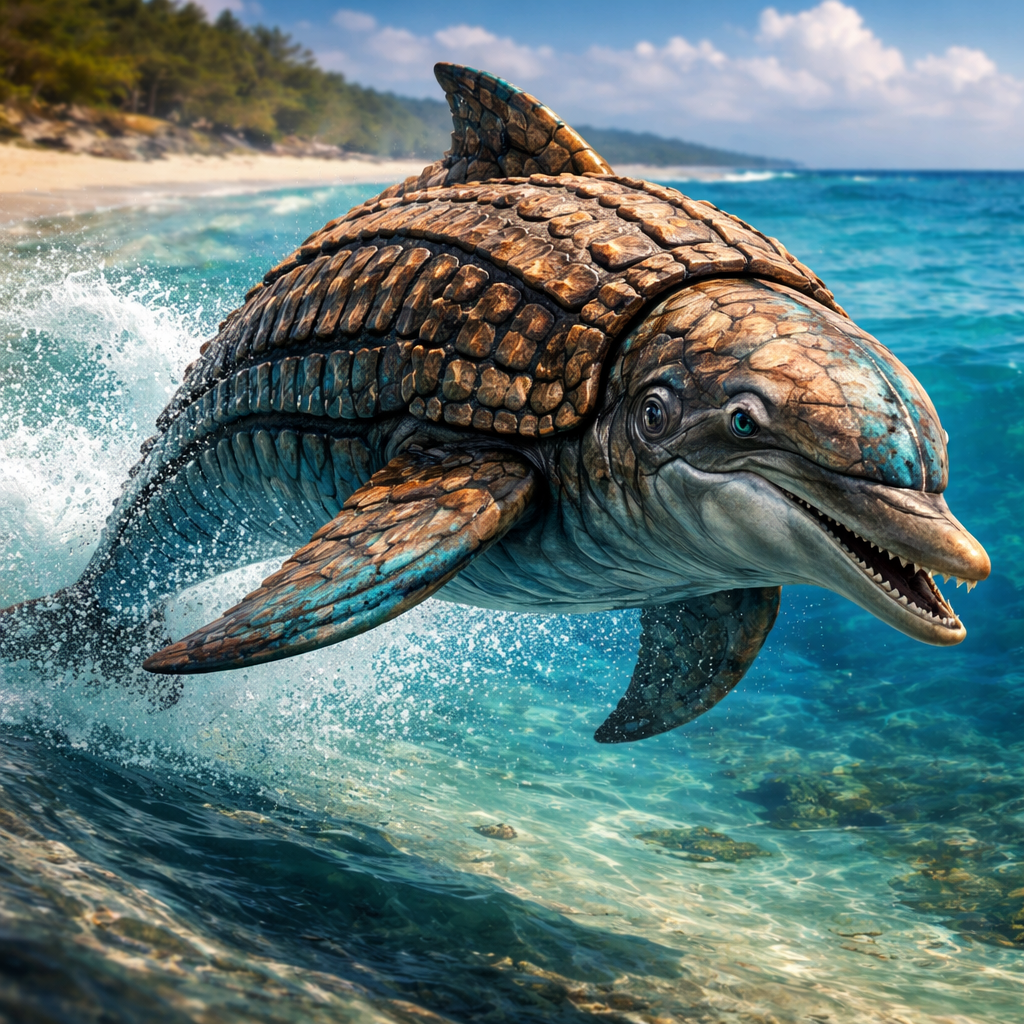 Armadolphin, hybrid of Armadillo and Dolphin
