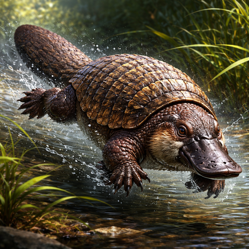 Armadillapus, hybrid of Armadillo and Platypus