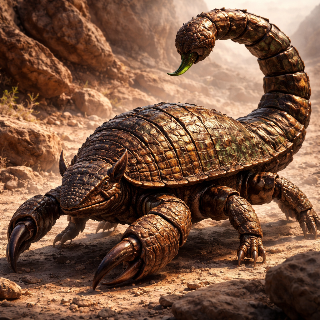 Armascorpion, hybrid of Armadillo and Scorpion