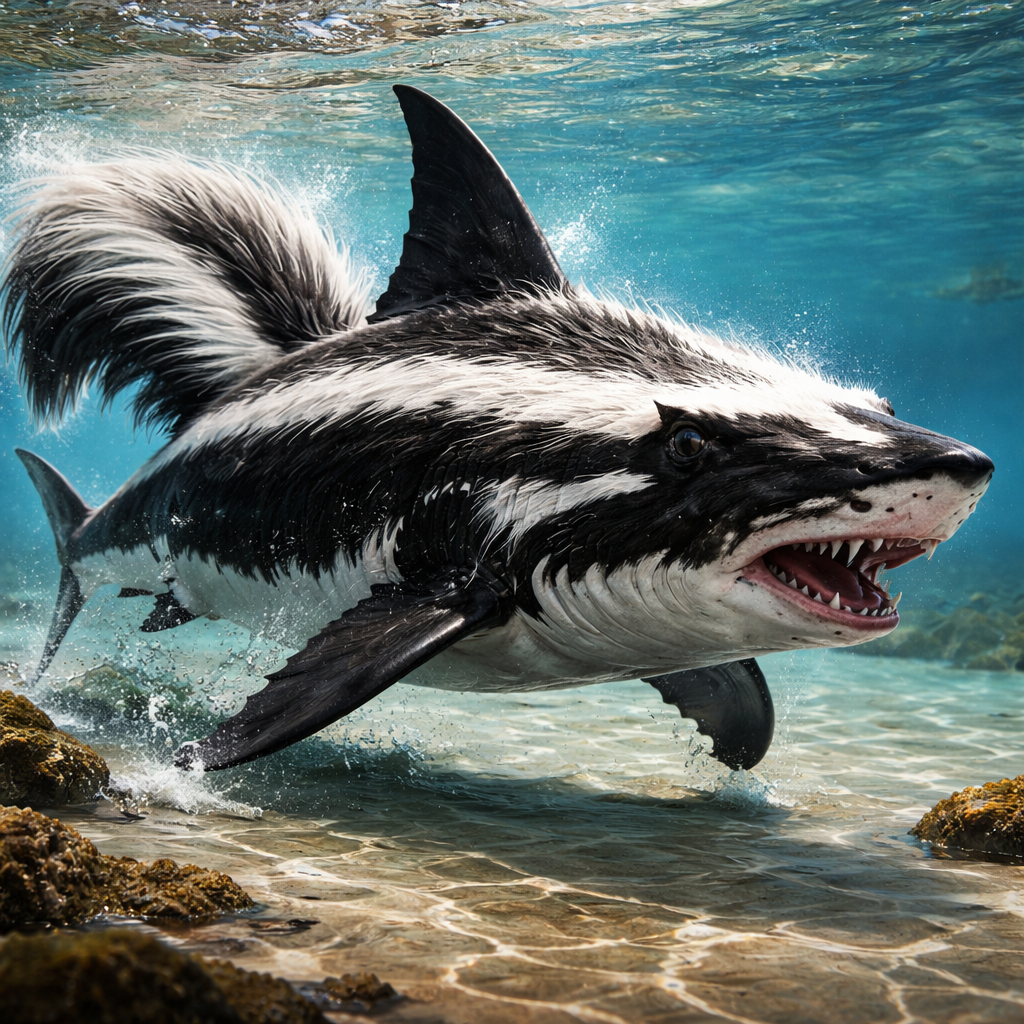 Sharkunk, hybrid of Shark and Skunk