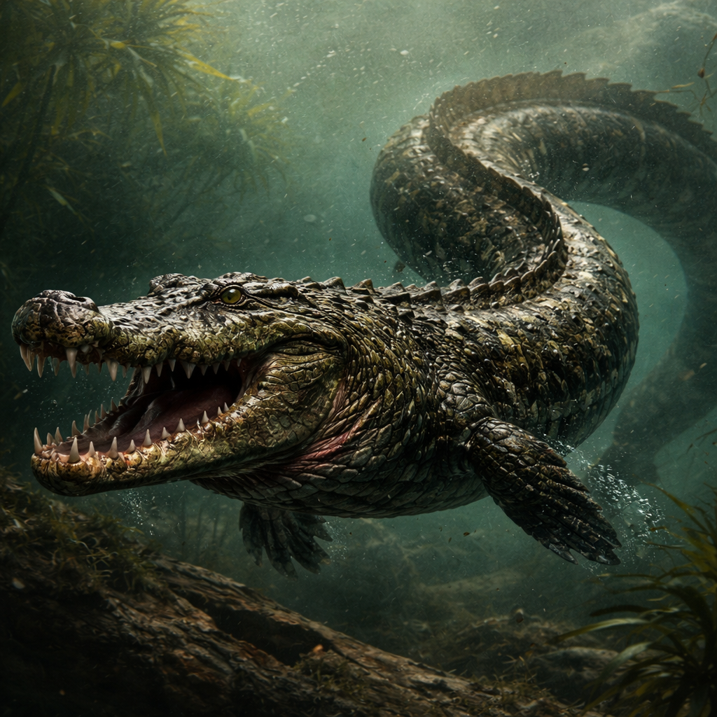 Crocodileel, hybrid of Crocodile and Eel