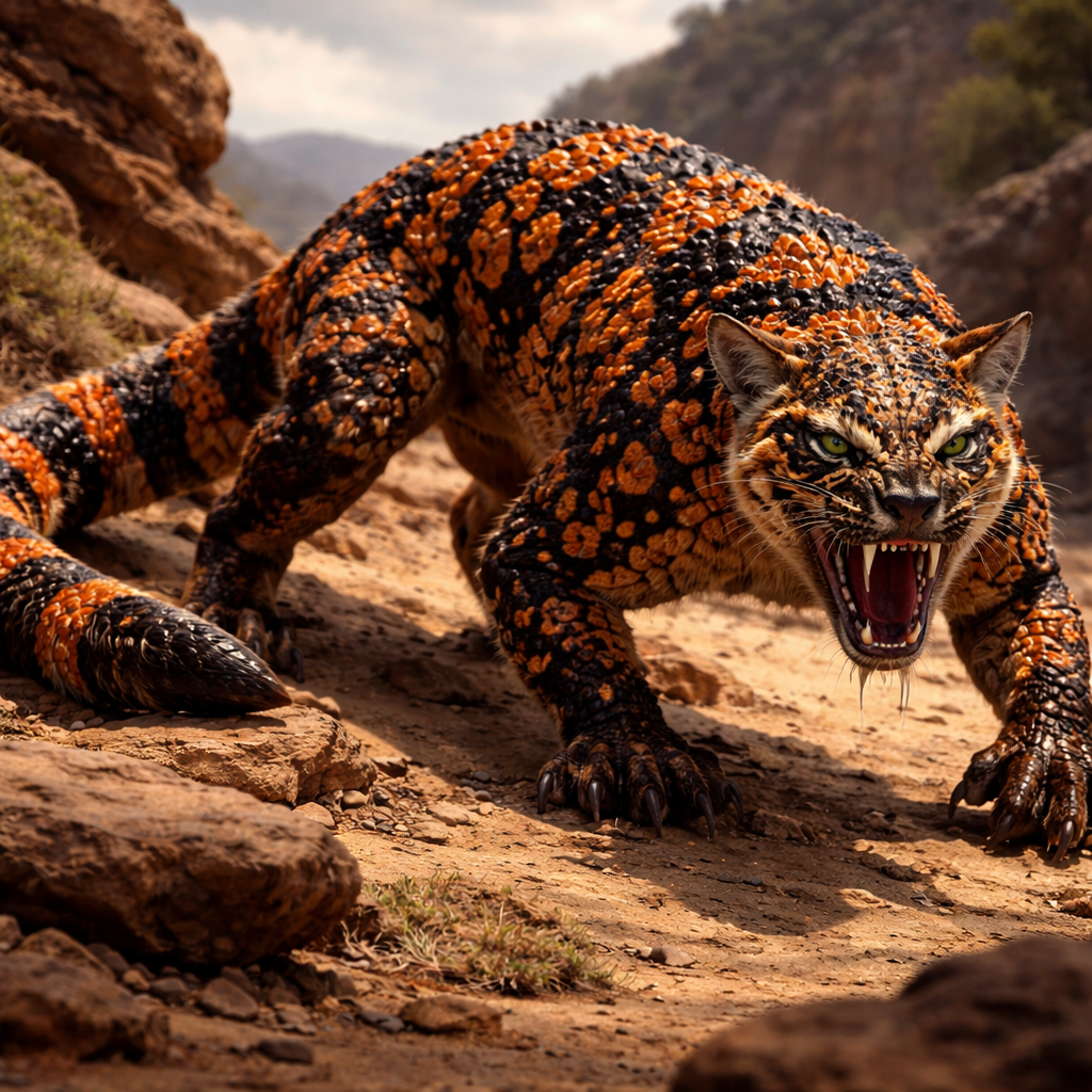 Coulmonster, hybrid of Cougar and Gila monster