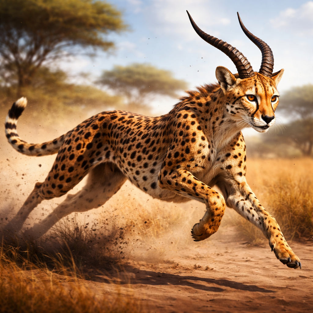 Cheetelope, hybrid of Cheetah and Antelope