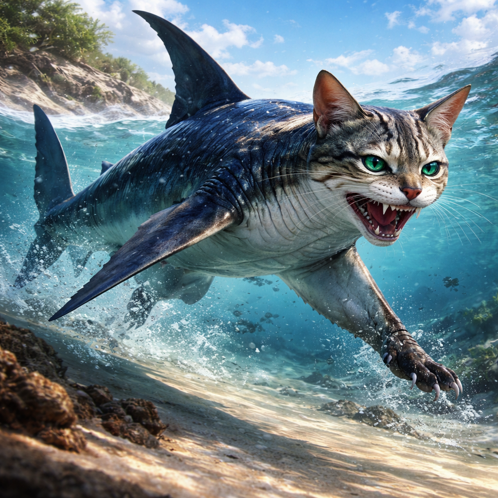 Cataquatic, hybrid of Cat and Shark