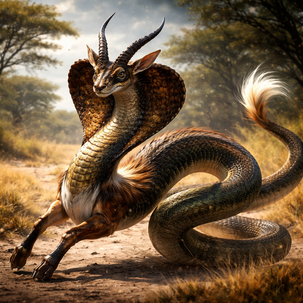 Antelobra, hybrid of Antelope and Cobra